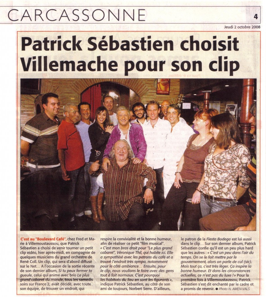 TOURNAGE DU CLIP “Ah…Si tu pouvais fermer ta gueule” Patrick Sebastien