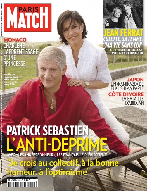 PATRICK EN COUVERTURE DE PARIS MATCH  Patrick Sebastien